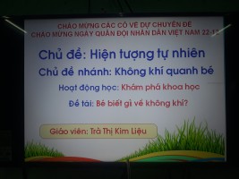 Mở chuyên đề KPKH chào mùng ngày 22/12